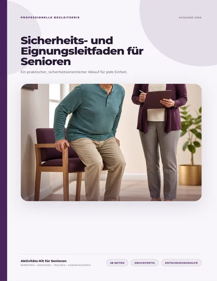 Sicherheits- und Eignungsleitfaden für Senioren