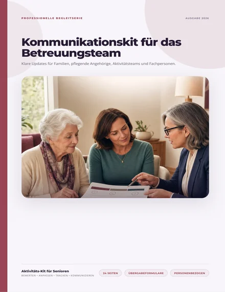 Kommunikationskit für das Betreuungsteam